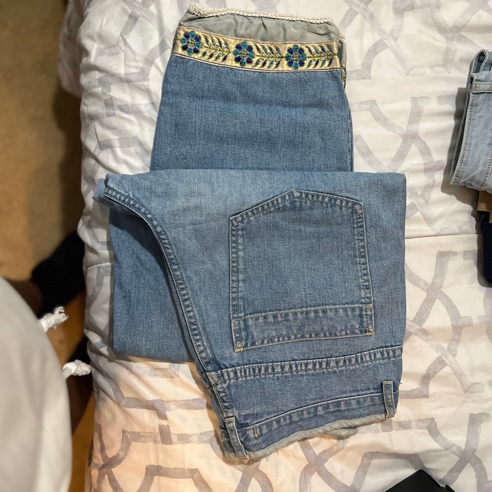 Democracy Denim embroidered jeans